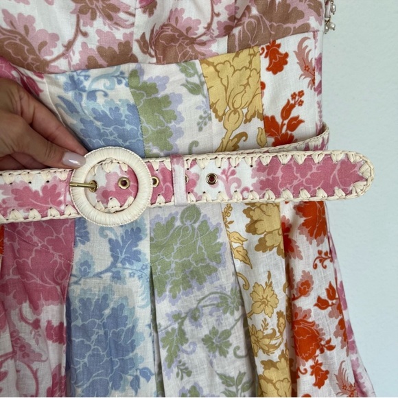 Zimmermann Multicolor Off-Shoulder Mini Dress 3 - Picture 8 of 11